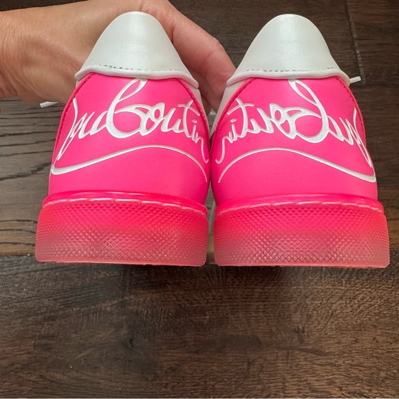 Christian Louboutin Fun Vieira Leather Sneakers - Picture 10 of 11